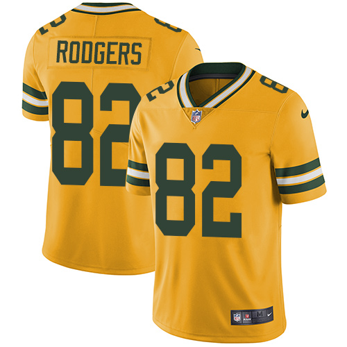 Nike Packers #82 Richard Rodgers Yellow Men's Stitched NFL Limited Rush Jersey